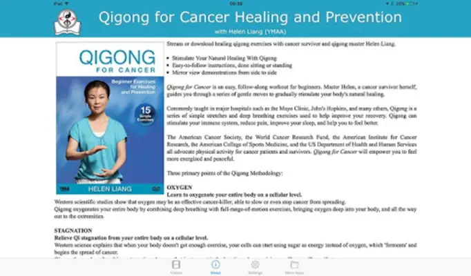 Qigong for Cancer (YMAA) android App screenshot 13